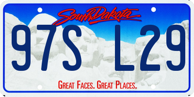 SD license plate 97SL29