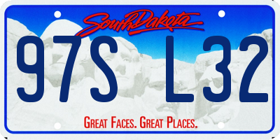 SD license plate 97SL32