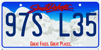 SD license plate 97SL35