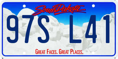 SD license plate 97SL41
