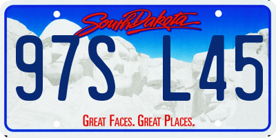 SD license plate 97SL45
