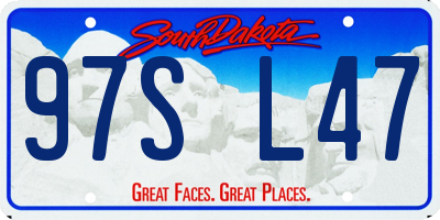 SD license plate 97SL47