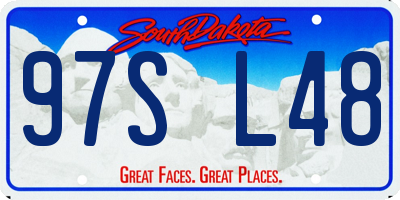 SD license plate 97SL48