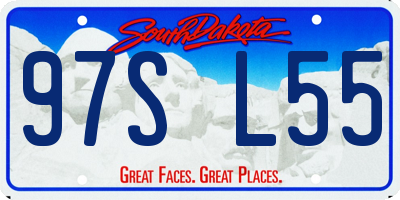 SD license plate 97SL55