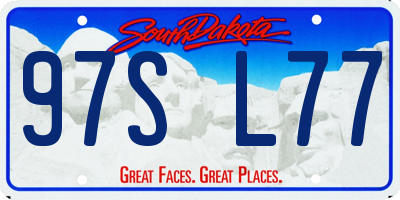 SD license plate 97SL77