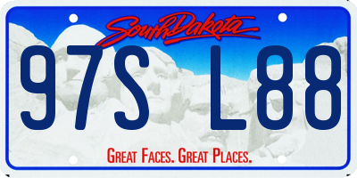 SD license plate 97SL88