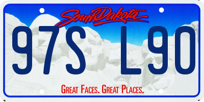 SD license plate 97SL90