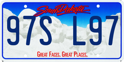 SD license plate 97SL97