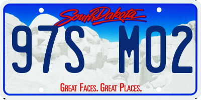 SD license plate 97SM02