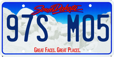 SD license plate 97SM05