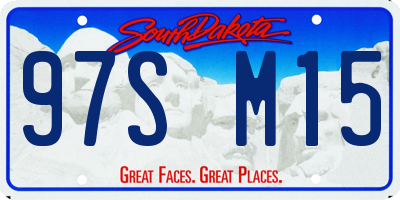 SD license plate 97SM15