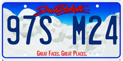 SD license plate 97SM24