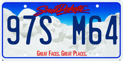 SD license plate 97SM64