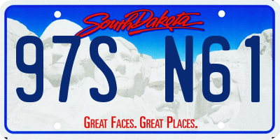 SD license plate 97SN61