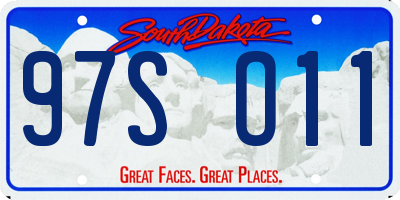 SD license plate 97SO11