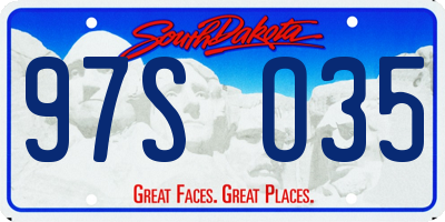 SD license plate 97SO35