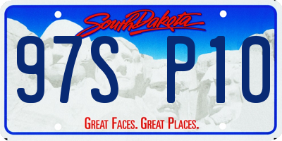 SD license plate 97SP10