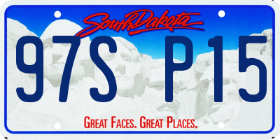 SD license plate 97SP15