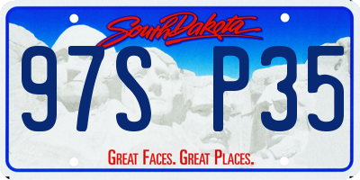 SD license plate 97SP35