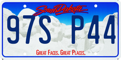 SD license plate 97SP44