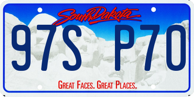 SD license plate 97SP70