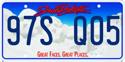 SD license plate 97SQ05