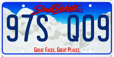 SD license plate 97SQ09