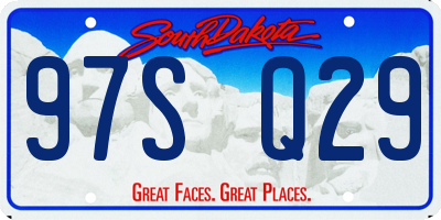 SD license plate 97SQ29
