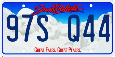 SD license plate 97SQ44