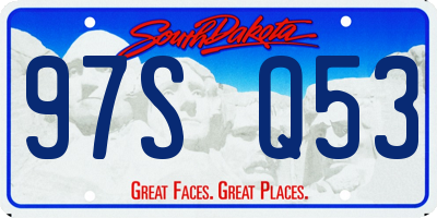 SD license plate 97SQ53