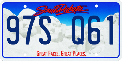 SD license plate 97SQ61