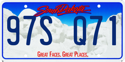 SD license plate 97SQ71