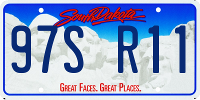 SD license plate 97SR11