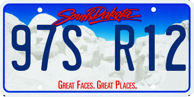 SD license plate 97SR12