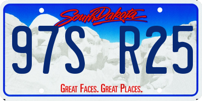 SD license plate 97SR25