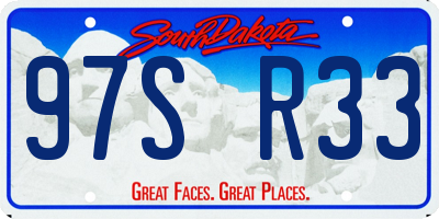 SD license plate 97SR33