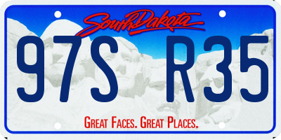 SD license plate 97SR35
