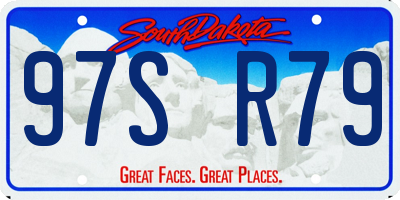 SD license plate 97SR79