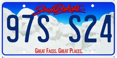 SD license plate 97SS24