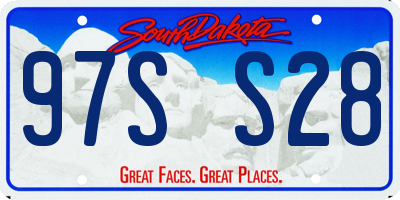 SD license plate 97SS28