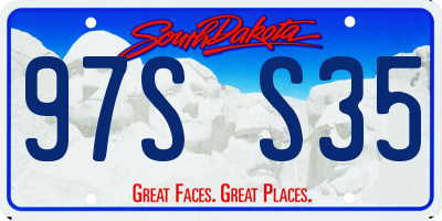 SD license plate 97SS35