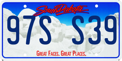 SD license plate 97SS39