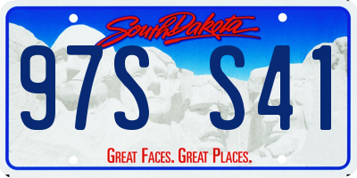 SD license plate 97SS41