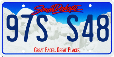 SD license plate 97SS48