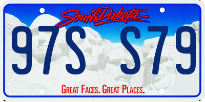 SD license plate 97SS79