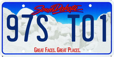 SD license plate 97ST01