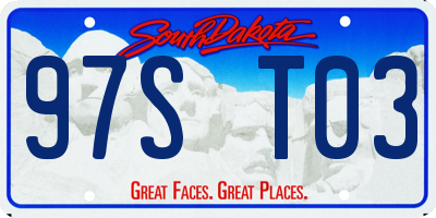 SD license plate 97ST03