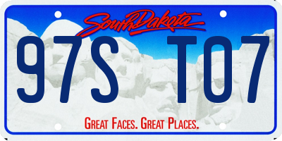 SD license plate 97ST07