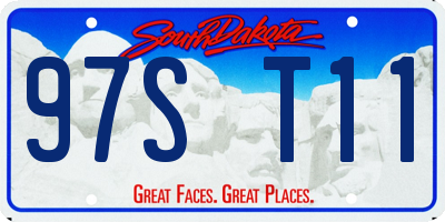 SD license plate 97ST11