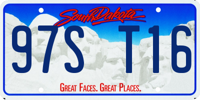 SD license plate 97ST16